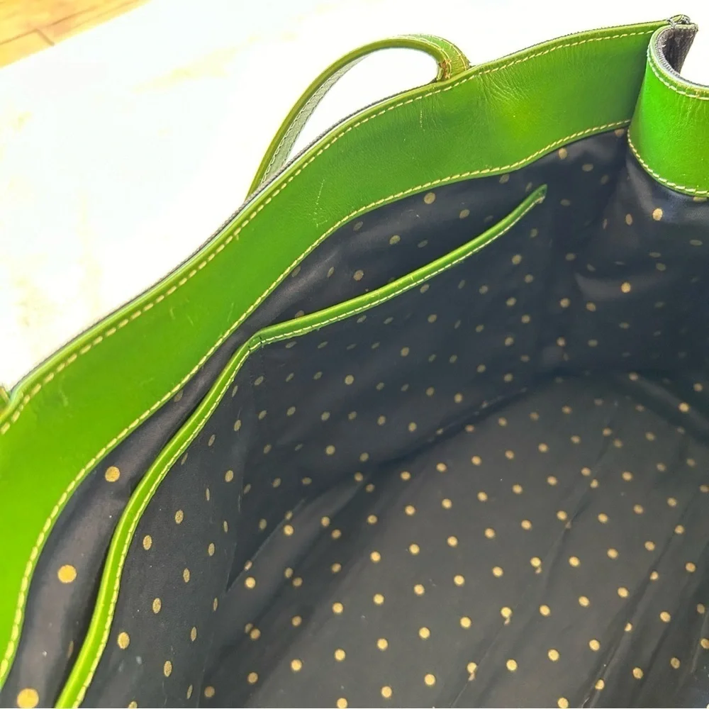 Kate spade black Green bag
